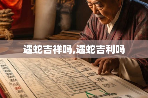 遇蛇吉祥吗,遇蛇吉利吗
