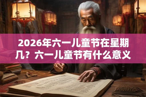 2026年六一儿童节在星期几？六一儿童节有什么意义？
