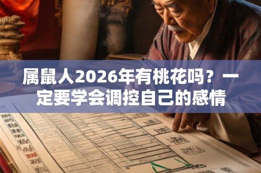 属鼠人2026年有桃花吗？一定要学会调控自己的感情