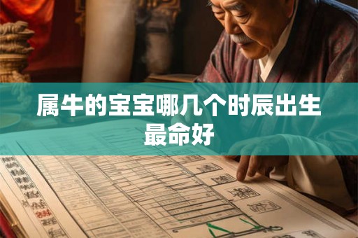 属牛的宝宝哪几个时辰出生最命好