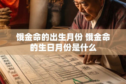 饿金命的出生月份 饿金命的生日月份是什么