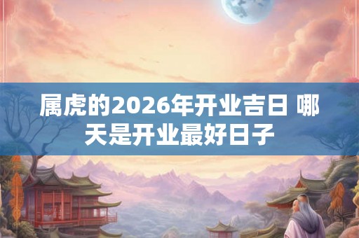 属虎的2026年开业吉日 哪天是开业最好日子