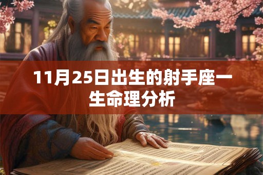 11月25日出生的射手座一生命理分析