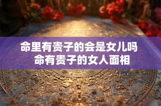 命里有贵子的会是女儿吗  命有贵子的女人面相