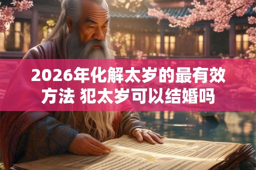 2026年化解太岁的最有效方法 犯太岁可以结婚吗