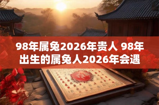 98年属兔2026年贵人 98年出生的属兔人2026年会遇到贵人吗