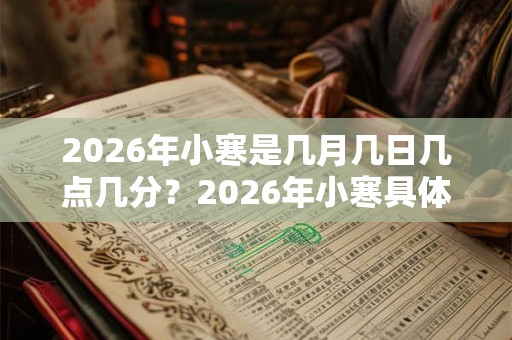 2026年小寒是几月几日几点几分？2026年小寒具体时间！