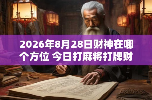 2026年8月28日财神在哪个方位 今日打麻将打牌财神方位
