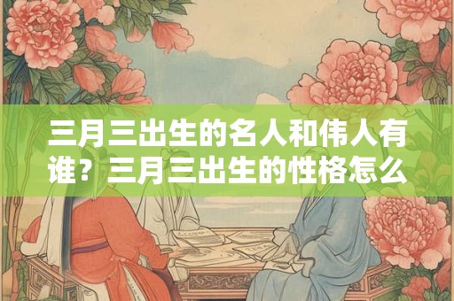 三月三出生的名人和伟人有谁？三月三出生的性格怎么样？