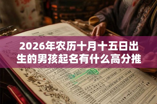 2026年农历十月十五日出生的男孩起名有什么高分推荐
