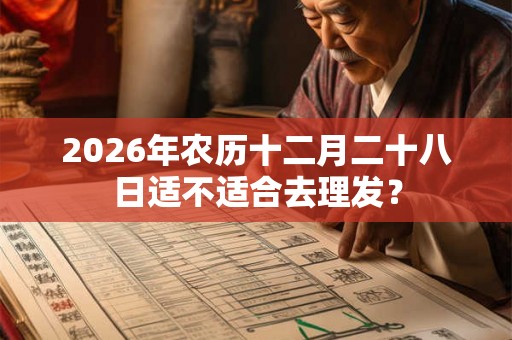 2026年农历十二月二十八日适不适合去理发？