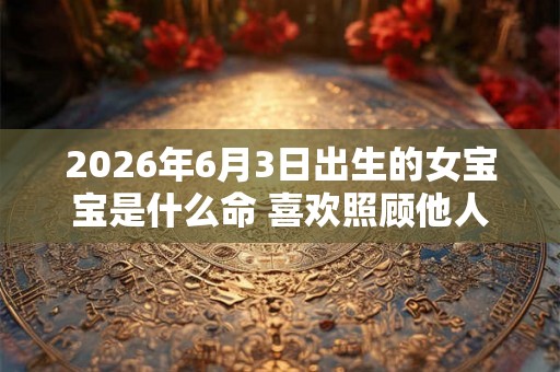 2026年6月3日出生的女宝宝是什么命 喜欢照顾他人