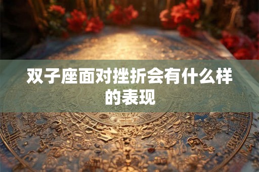 双子座面对挫折会有什么样的表现