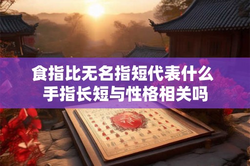食指比无名指短代表什么 手指长短与性格相关吗