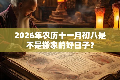 2026年农历十一月初八是不是搬家的好日子？