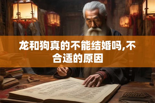 龙和狗真的不能结婚吗,不合适的原因