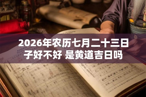 2026年农历七月二十三日子好不好 是黄道吉日吗 2026年农历七月二十三日子好不好 是黄道吉日吗
