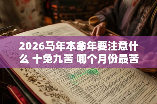2026马年本命年要注意什么 十兔九苦 哪个月份最苦
