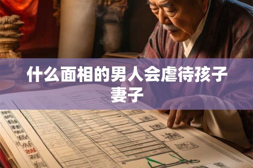 什么面相的男人会虐待孩子妻子