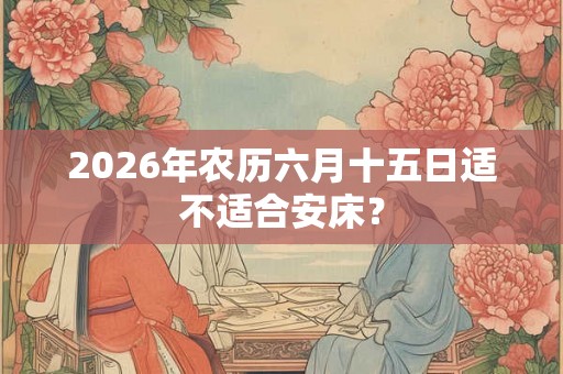 2026年农历六月十五日适不适合安床？