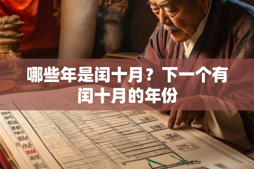 哪些年是闰十月？下一个有闰十月的年份