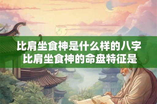 比肩坐食神是什么样的八字 比肩坐食神的命盘特征是