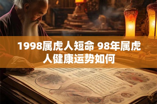 1998属虎人短命 98年属虎人健康运势如何