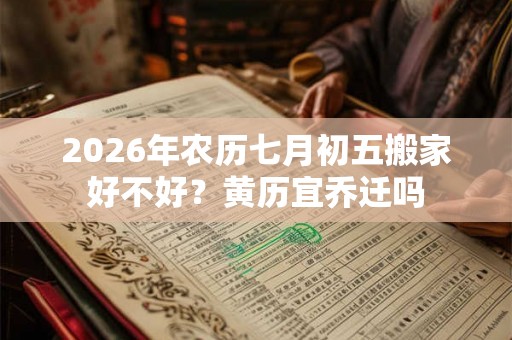 2026年农历七月初五搬家好不好？黄历宜乔迁吗