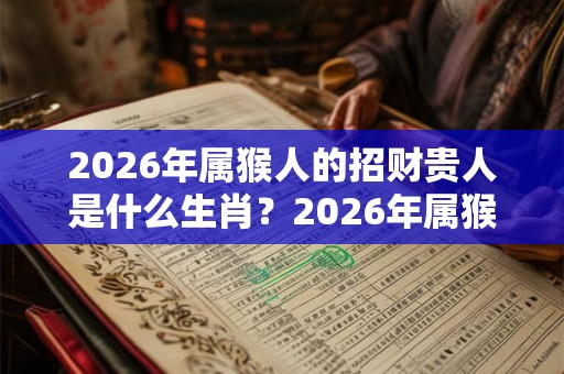 2026年属猴人的招财贵人是什么生肖?2026年属猴如何旺财? 2026年属猴人的招财贵人是什么生肖?2026年属猴如何旺财?