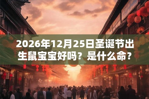 2026年12月25日圣诞节出生鼠宝宝好吗？是什么命？