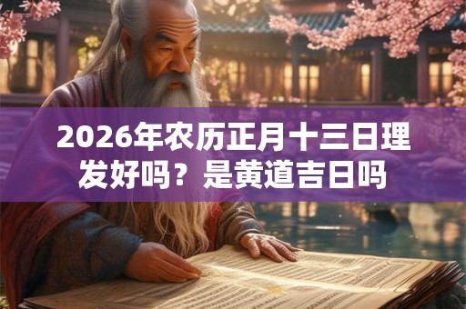 2026年农历正月十三日理发好吗？是黄道吉日吗