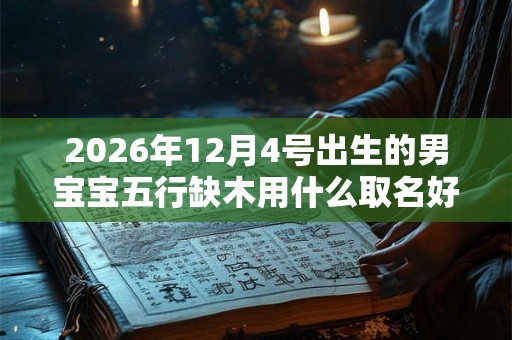 2026年12月4号出生的男宝宝五行缺木用什么取名好