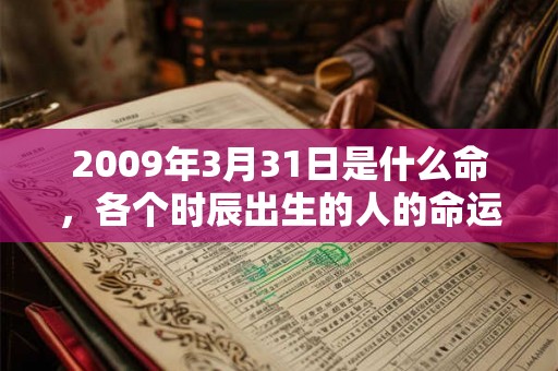 2009年3月31日是什么命,各个时辰出生的人的命运 2009年3月31日是什么命,各个时辰出生的人的命运