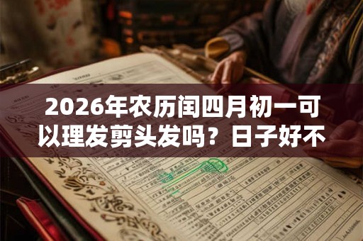 2026年农历闰四月初一可以理发剪头发吗？日子好不好？