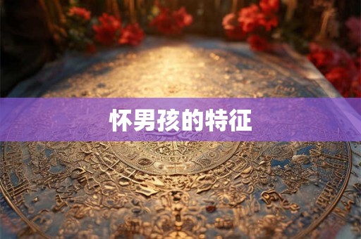 怀男孩的特征