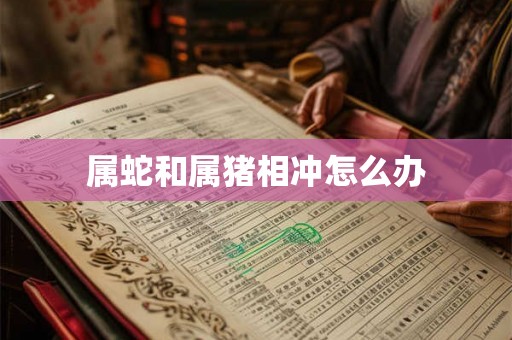 属蛇和属猪相冲怎么办