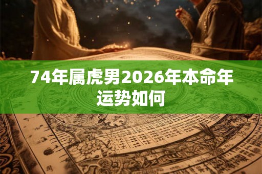 74年属虎男2026年本命年运势如何