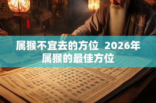 属猴不宜去的方位  2026年属猴的最佳方位