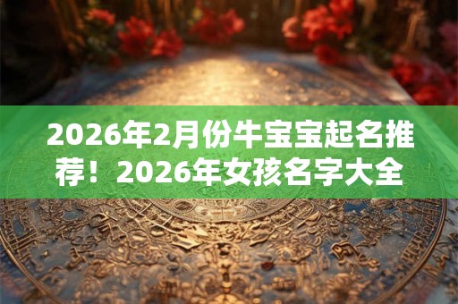 2026年2月份牛宝宝起名推荐!2026年女孩名字大全 2026年2月份牛宝宝起名推荐!2026年女孩名字大全
