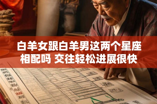 白羊女跟白羊男这两个星座相配吗 交往轻松进展很快