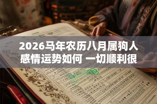 2026马年农历八月属狗人感情运势如何 一切顺利很良好 2026马年农历八月属狗人感情运势如何 一切顺利很良好