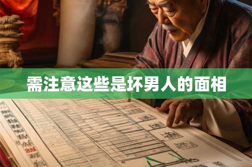 需注意这些是坏男人的面相