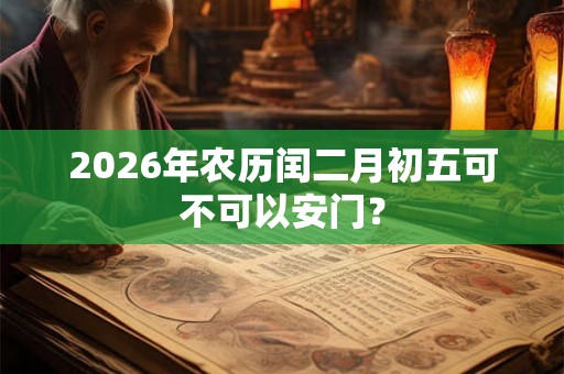 2026年农历闰二月初五可不可以安门？