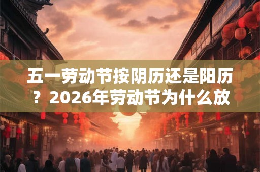 五一劳动节按阴历还是阳历?2026年劳动节为什么放五天? 五一劳动节按阴历还是阳历?2026年劳动节为什么放五天?
