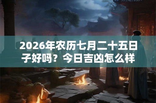 2026年农历七月二十五日子好吗?今日吉凶怎么样 2026年农历七月二十五日子好吗?今日吉凶怎么样