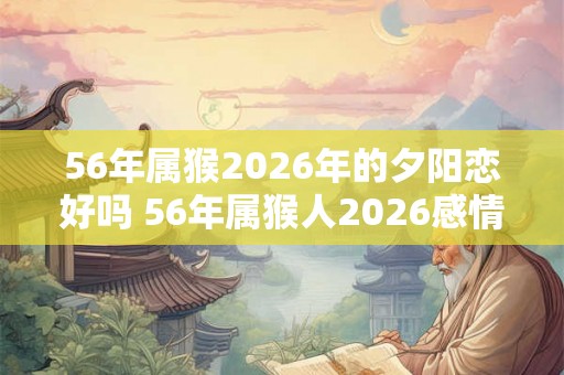 56年属猴2026年的夕阳恋好吗 56年属猴人2026感情运势