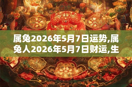 属兔2026年5月7日运势,属兔人2026年5月7日财运,生肖兔2026年5月7日运势