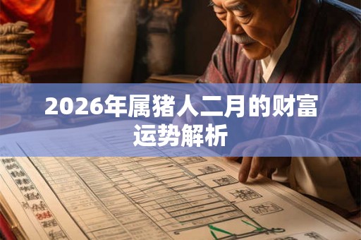 2026年属猪人二月的财富运势解析