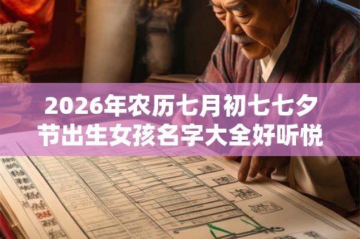2026年农历七月初七七夕节出生女孩名字大全好听悦耳 2026年农历七月初七七夕节出生女孩名字大全好听悦耳