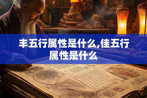 丰五行属性是什么,佳五行属性是什么